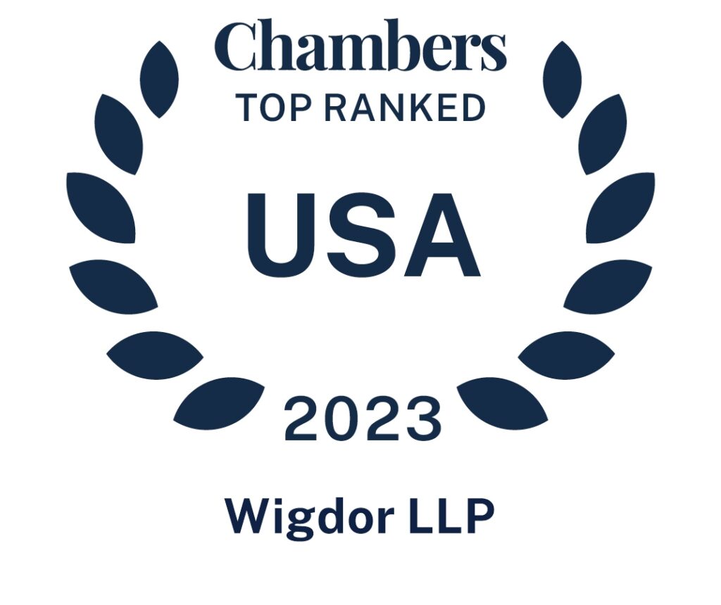 Wigdor LLP Receives a Band 1 Ranking From Chambers and Partners For Third Year in a Row
