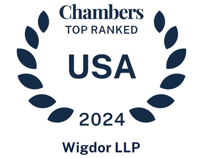 Wigdor LLP is One of Only Three Firms to Receive a Band 1 Ranking From Chambers and Partners For the Fourth Year in a Row