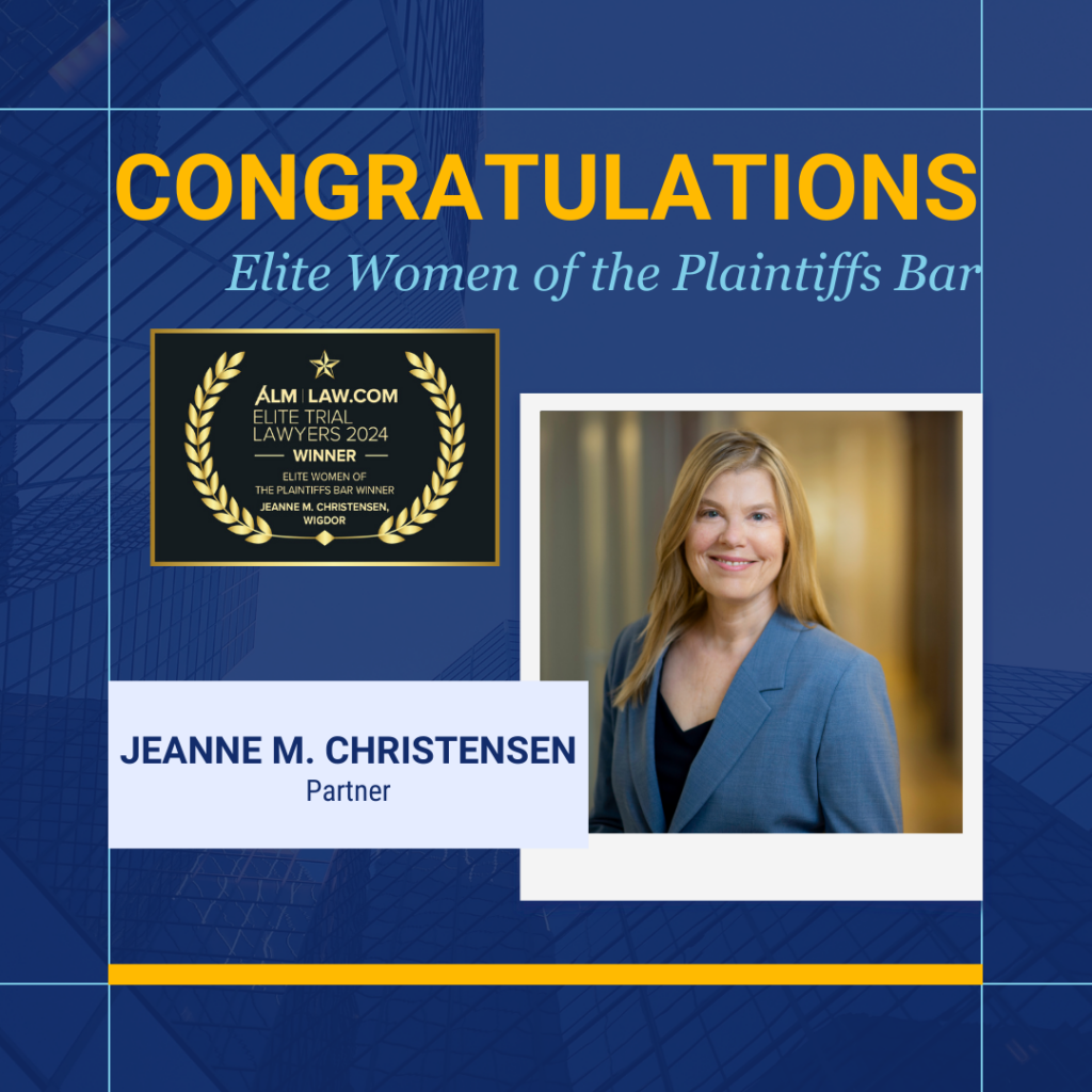 Jeanne M. Christensen Awarded Elite Women of the Plaintiffs Bar