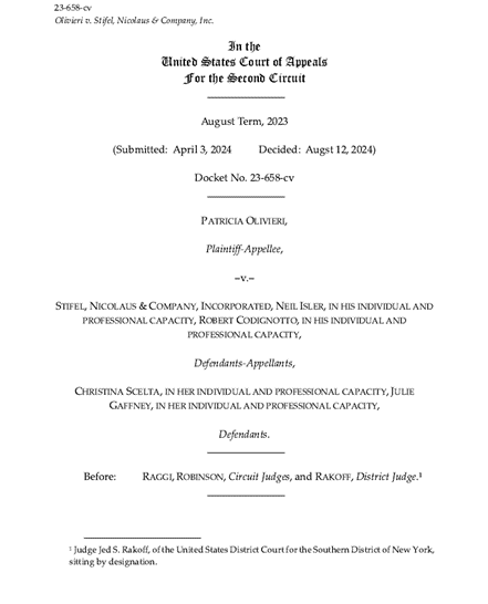 Second Circuit Affirms District Court Decision to Deny a Motion to Compel Arbitration