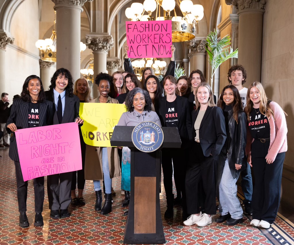 Model Alliance Group Photo at NY State Senate